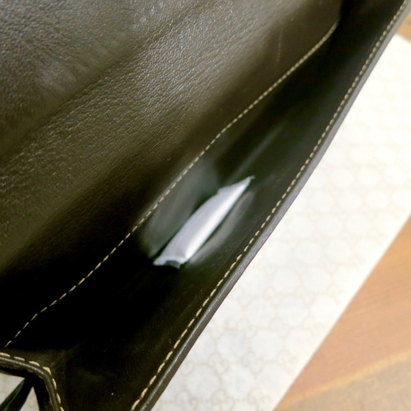 GUCCI Vintage Lovely Heart Continental Wallet GG Monogram Canvas Leather and Box - Picture 14 of 15